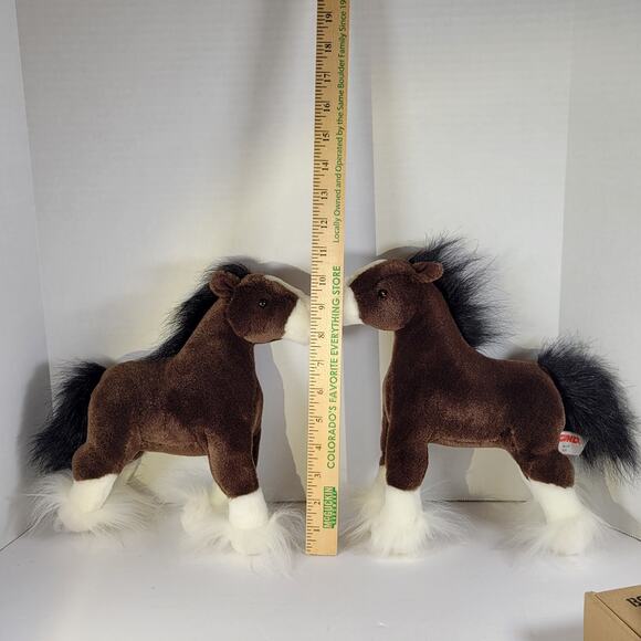 Pair of Gund Plush Horses, Brown and White, Soft Toys Stuffed Animals Dale - Picture 9 of 16